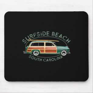 Tapis De Souris Plage de Surfside Caroline du Sud Surf vintage Des