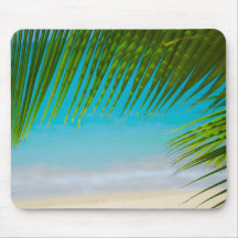 Plage Mousepad de palmier