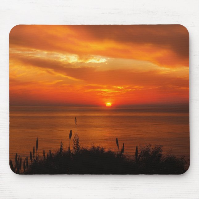 Tapis De Souris Plage personnalisée de coucher du soleil (Devant)