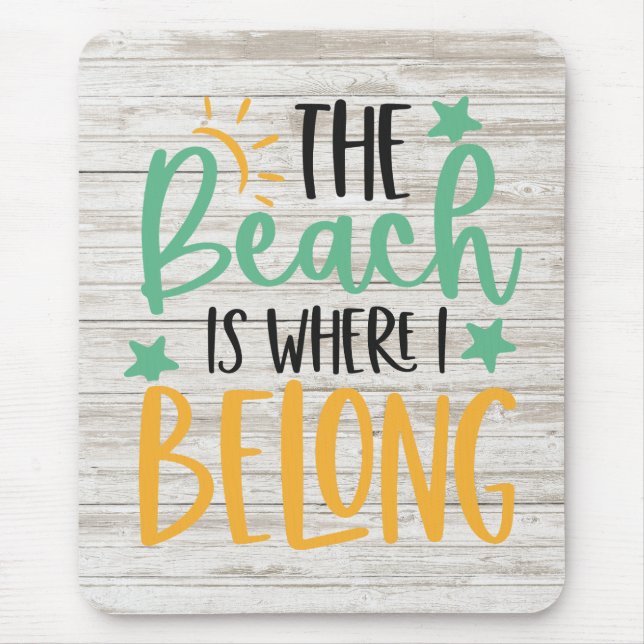 Tapis De Souris Plage personnalisée Mousepad (Devant)
