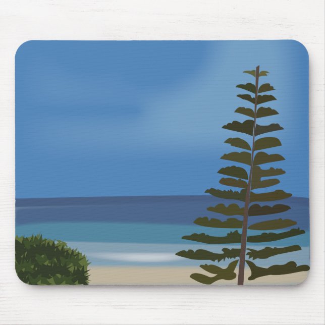 Tapis De Souris Plage Pine de mer Nature (Devant)