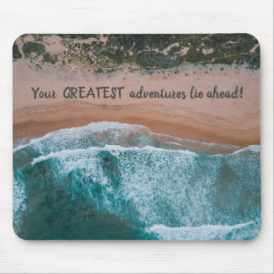 Tapis De Souris Plage scène plus grande aventure,