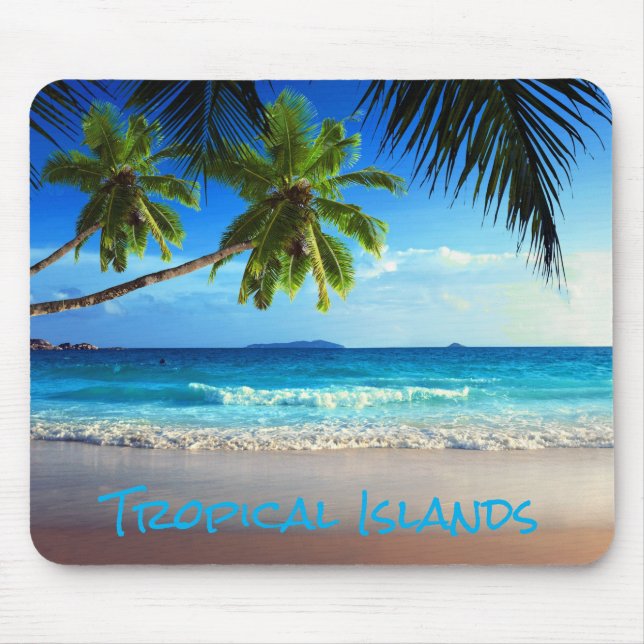 Tapis De Souris Plage tropicale de paradis (Devant)
