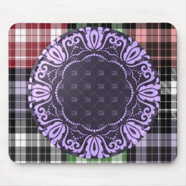 Tapis De Souris Plaid Mousepad (Devant)