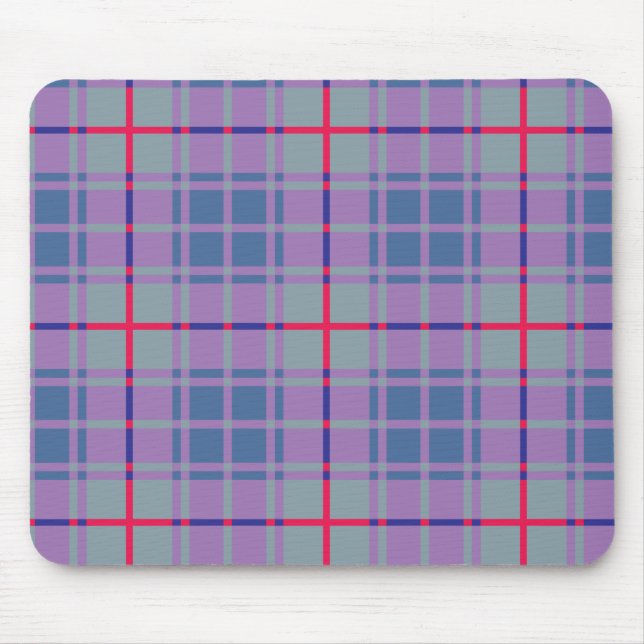 Tapis De Souris Plaids violets (Devant)