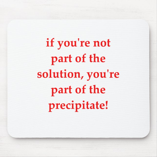 Tapis De Souris plaisanterie de chimie (Devant)