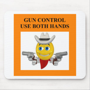 Tapis De Souris plaisanterie de contrôle des armes