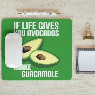 Tapis De Souris Plaisanterie drôle d'avocat de guacamole