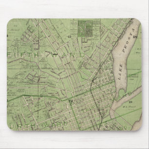Tapis De Souris Plan de Dubuque, comté de Dubuque, État de l'Iow