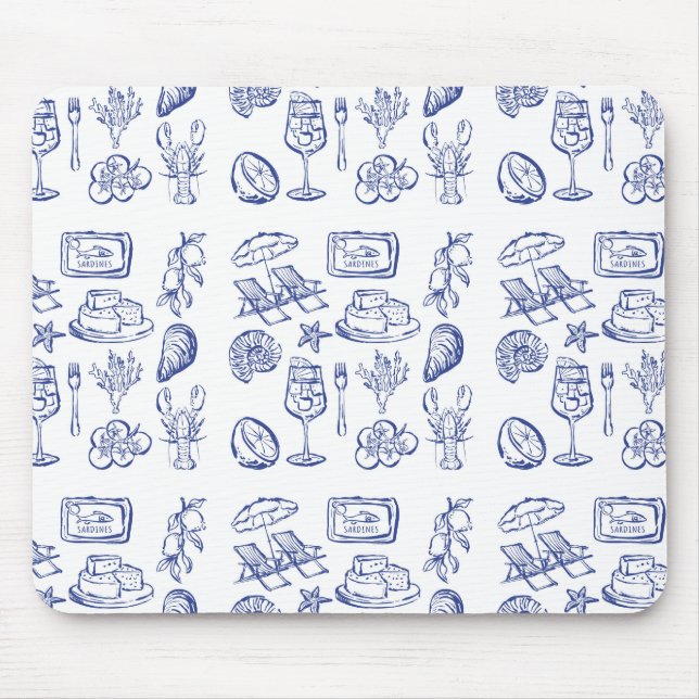 Tapis De Souris Plan de vie méditerranéen (Devant)