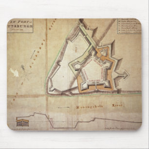 Tapis De Souris Plan du nouveau fort à Pittsburgh