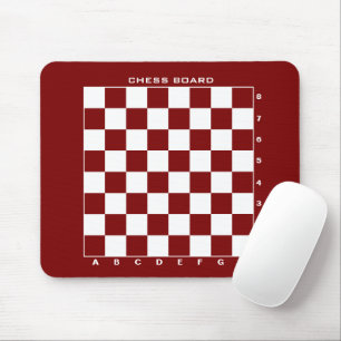 Tapis De Souris Plan du tableau d'échecs avec des chiffres et des