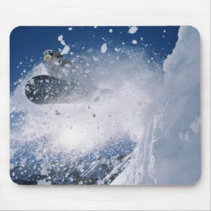 Tapis De Souris Planche à neige à la station de Snowbird, Wasatch
