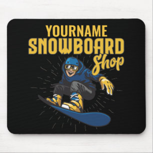 Tapis De Souris Planche À Neige Sur Mesure Snowboard Shop Big Air