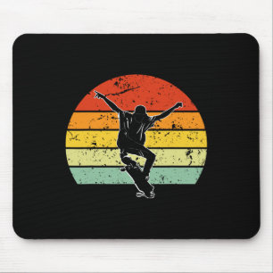 Tapis De Souris Planche à roulettes rétro vintage drôle skateboa