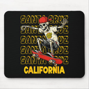 Tapis De Souris Planche à roulettes squelette vintage Santa Cruz C