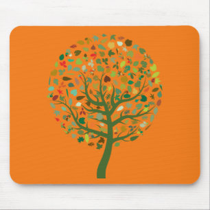 Tapis De Souris Planète écologique de l'arbre vert