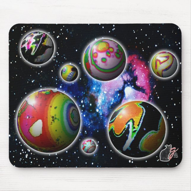 Tapis De Souris Planétoïdes (Devant)