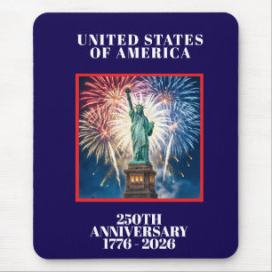 Tapis De Souris Planificateur patriotique du 250e anniversaire des