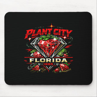 Tapis De Souris Plant City Floride Festival Rétro Vibes Fraise