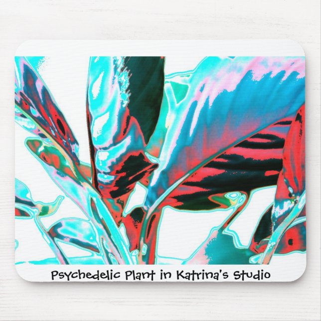 Tapis De Souris Plante psychédélique (Devant)