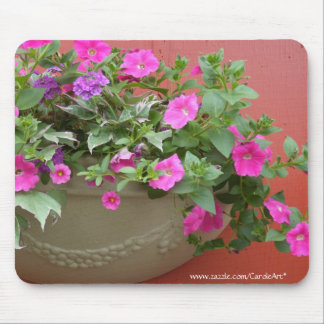Tapis De Souris Planteur rose de pétunias