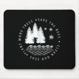 Tapis De Souris Plantez plus d'arbres sauvez les abeilles nettoyez
