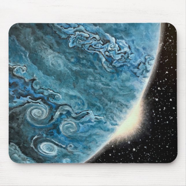 Tapis De Souris Plaque "Blue Giant" Planète (Devant)