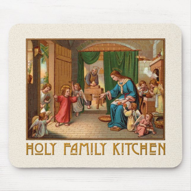 Tapis De Souris Plaque de cuisine de la Sainte Famille (Devant)
