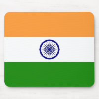Plaque de souris avec Drapeau de l'Inde