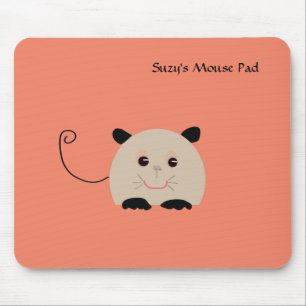 Tapis De Souris Plaque de souris avec souris mignonne illustrée
