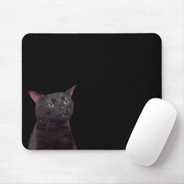 Tapis De Souris Plaque de souris de chat Zoned Out (Avec souris)