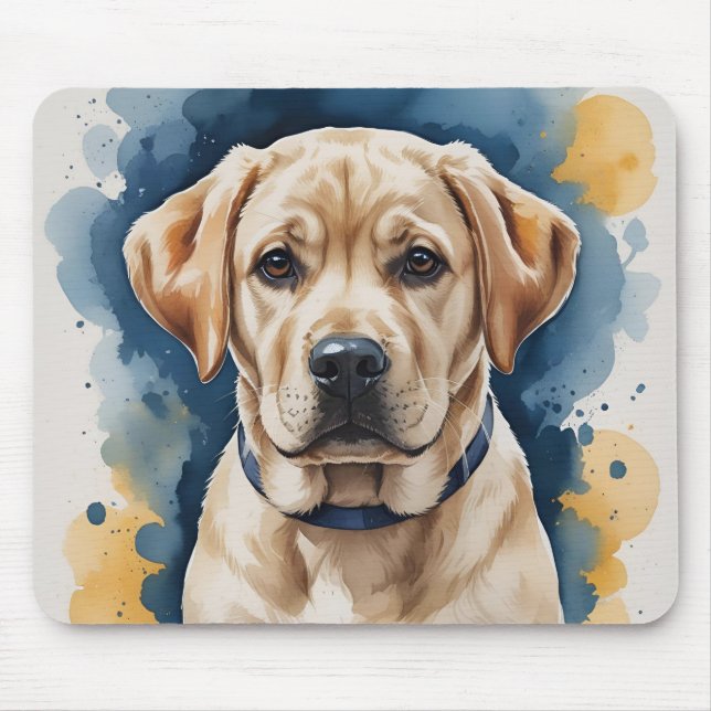 Tapis De Souris Plaque de souris de marionnettes Labrador (Devant)