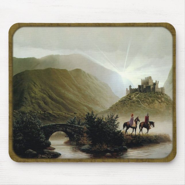 Tapis De Souris Plaque de souris d'Imaginaire médiéval (Devant)