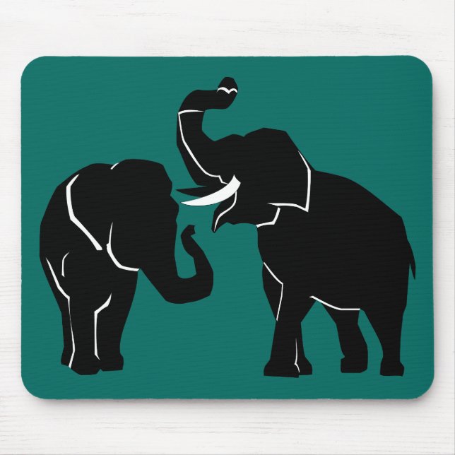 Tapis De Souris Plaque de souris éléphante (Devant)