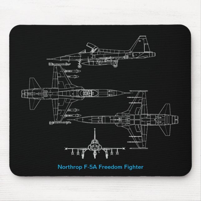 Tapis De Souris Plaque de souris pour chasseur de liberté Northrop (Devant)
