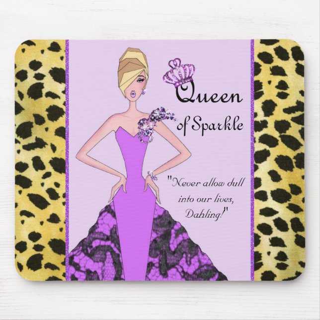 Tapis De Souris Plaque de souris "Queen of Sparkle" (Devant)