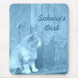 Tapis De Souris Plaque de souris Sahara Bleu (chat) *PERSONNALISER