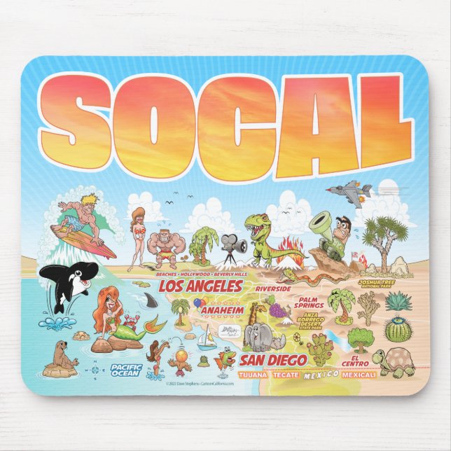 Tapis De Souris Plaque de souris SoCal (Devant)