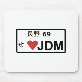 Tapis De Souris Plaque minéralogique de l'amour JDM Mousepad