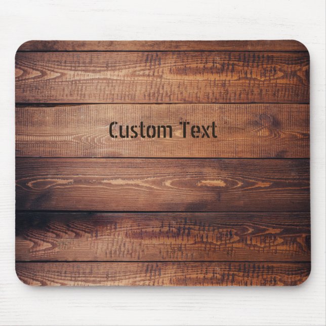 Tapis De Souris Plaques en bois de nom (Devant)