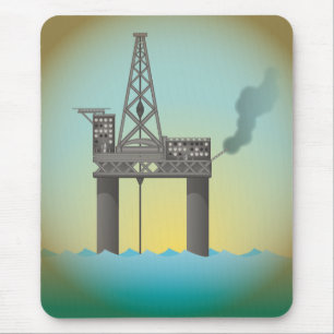 Tapis De Souris Plateforme pétrolière