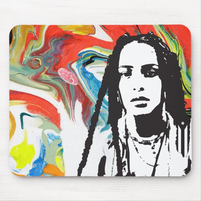 Tapis De Souris Plena Punk Puerto Rican Art (Devant)