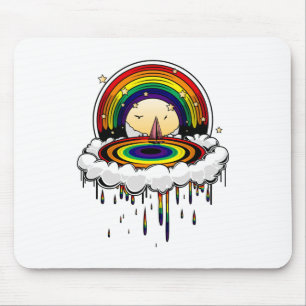 Tapis De Souris Pluie arc-en-ciel