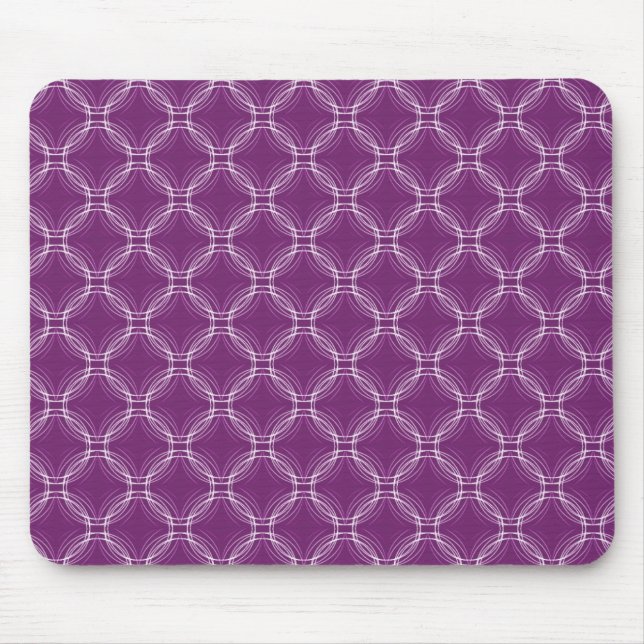 Tapis De Souris Plum Purple Uptown Élégance Mousepad (Devant)