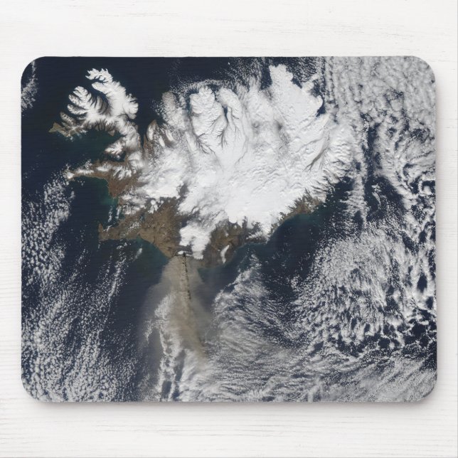 Tapis De Souris Plume de cendres du volcan Eyjafjallajokull, islan (Devant)