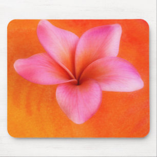 Tapis De Souris Plumeria violette Tropical Frangipani Flower Orang