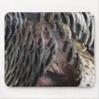 Tapis De Souris Plumes de Dindon Sauvage I Design Abstrait de la N