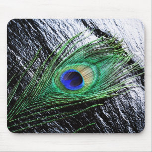 Tapis De Souris Plumes de paon 1 Mousepties