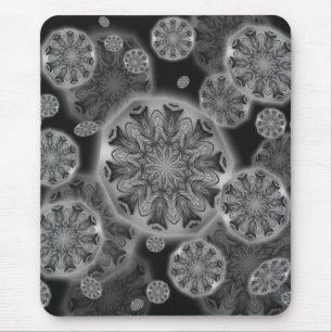 Tapis De Souris Plumes de paon Kaleidoscopes Mousepad